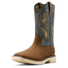 Men's Ariat Activator Alamo Brown Stone Grey Soft Toe VentTEk Work Boot - 10061285
