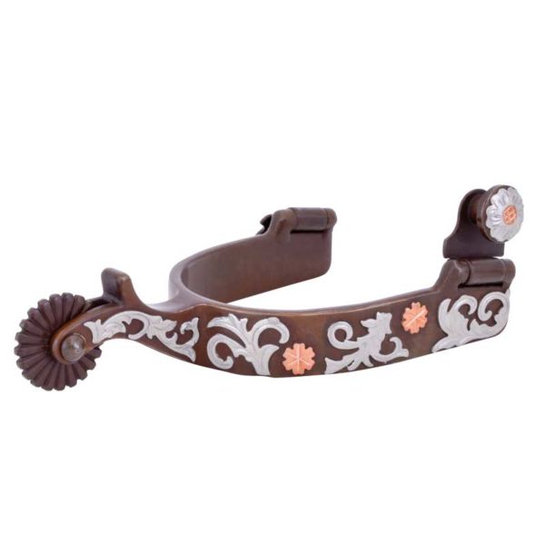 Partrade Cowboy Tack Medium Copper Flower Spurs