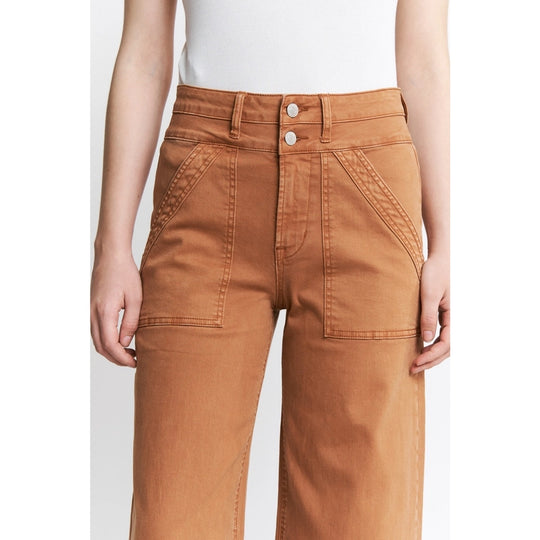 Ladies Mica Denim Super High Wide Leg Cinnamon Jean - MDP-W3209CM
