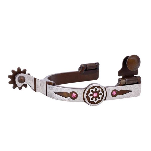 Partrade Cowboy Tack Comanchero with Stones Medium Spurs