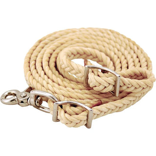 Supreme Western 8ft Waxed Nylon Roping Rein with Snap