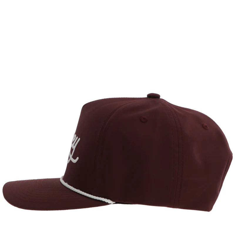 Hooey "OG" Maroon Hat with White Rope - 2460T-MA