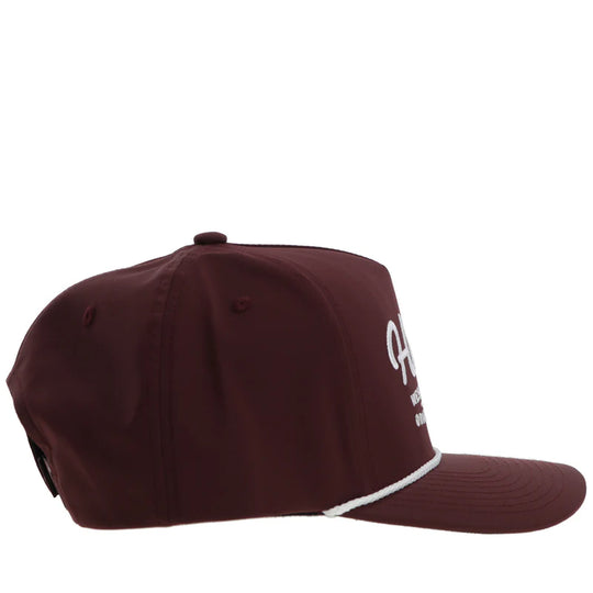 Hooey "OG" Maroon Hat with White Rope - 2460T-MA