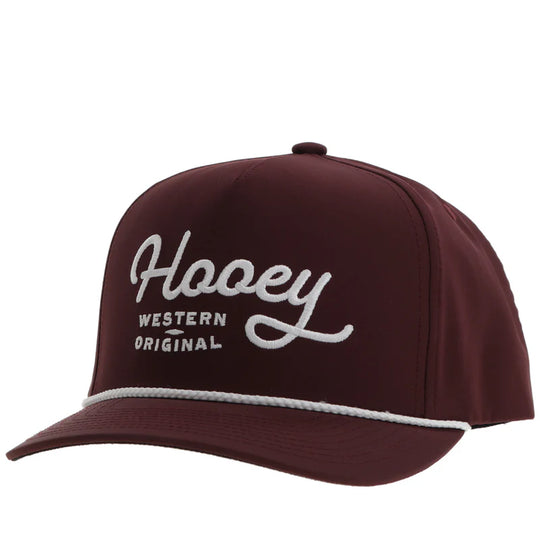 Hooey "OG" Maroon Hat with White Rope - 2460T-MA