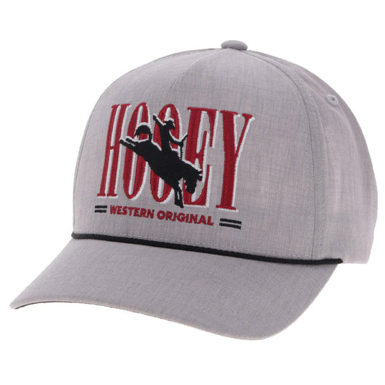 Hooey "Wild Ride" Hat Heather Grey w/Hooey Embroidered Logo - 2569T-GY