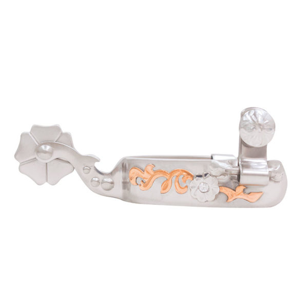 Partrade Metalab Josiane Gauthier Youth Spur with Copper Trim & Crystal Stone