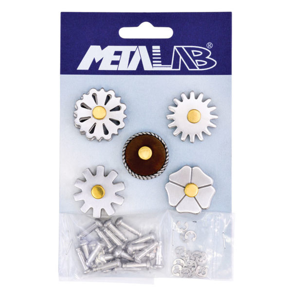 Partrade Metalab FG Card 5 Pairs Assorted Rowels
