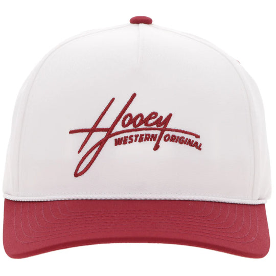 Hooey "Mark Out" Hat White/Maroon - 2601T-WHMA
