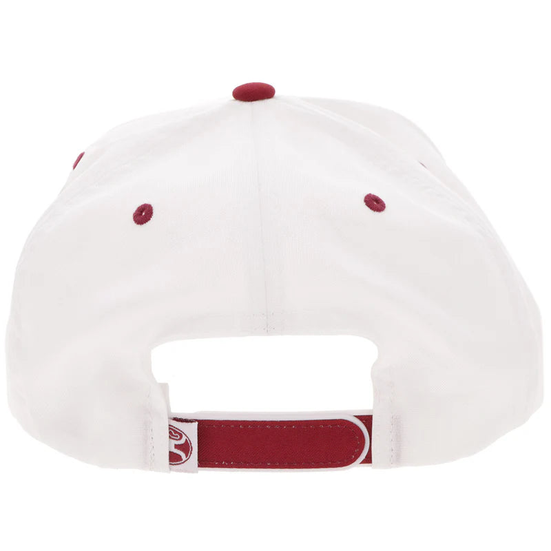 Hooey "Mark Out" Hat White/Maroon - 2601T-WHMA