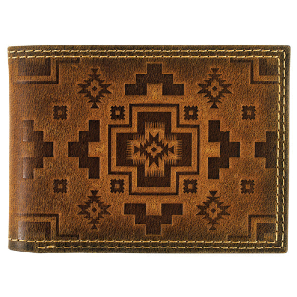 Men's Red Dirt Hat Co Bifold Wallet Southwestern Square Cross - 2610168811