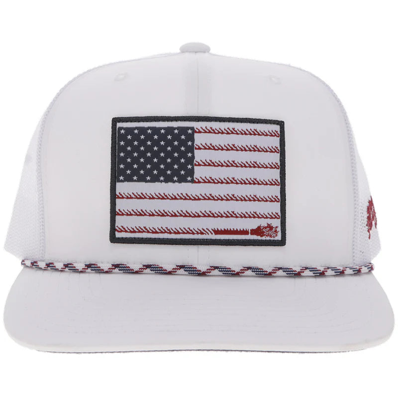 Hooey "Liberty Roper" White Flag Patch - 2610T-WH