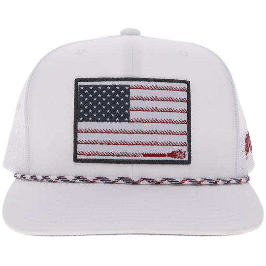 Hooey "Liberty Roper" White Flag Patch - 2610T-WH