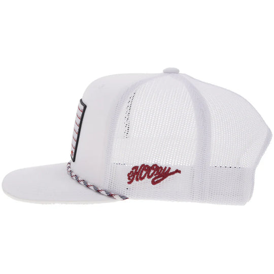 Hooey "Liberty Roper" White Flag Patch - 2610T-WH