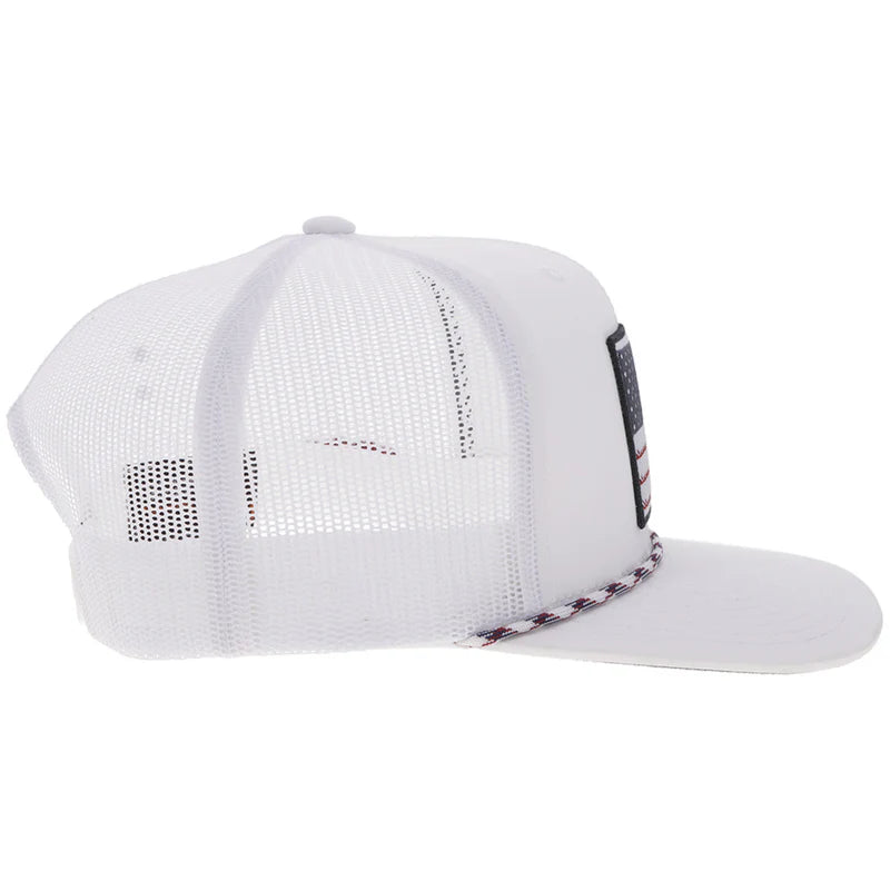 Hooey "Liberty Roper" White Flag Patch - 2610T-WH