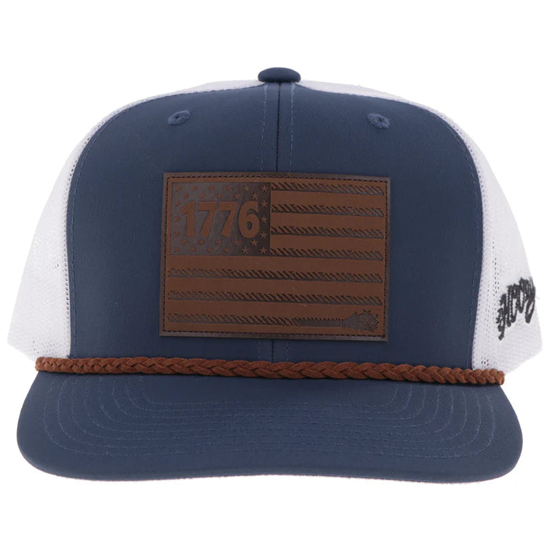 Hooey "Liberty Roper" 1776 Leather Patch - 2655T-NVWH