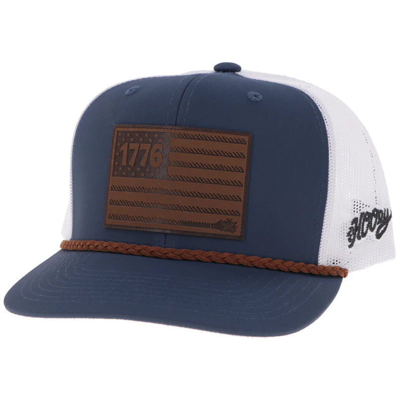 Hooey "Liberty Roper" 1776 Leather Patch - 2655T-NVWH