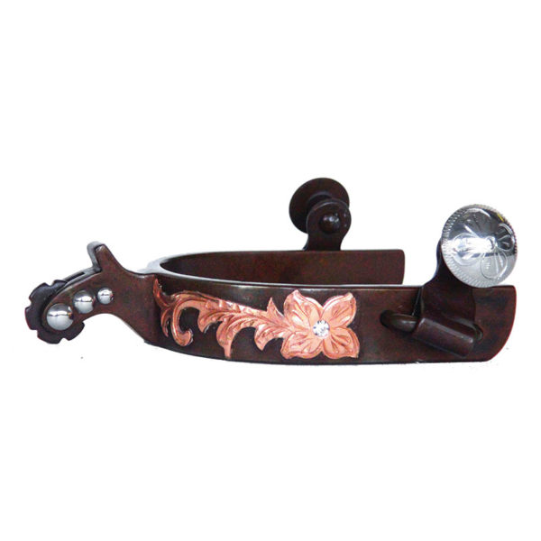 Partrade Cowboy Tack Copper Crystal Medium Spurs