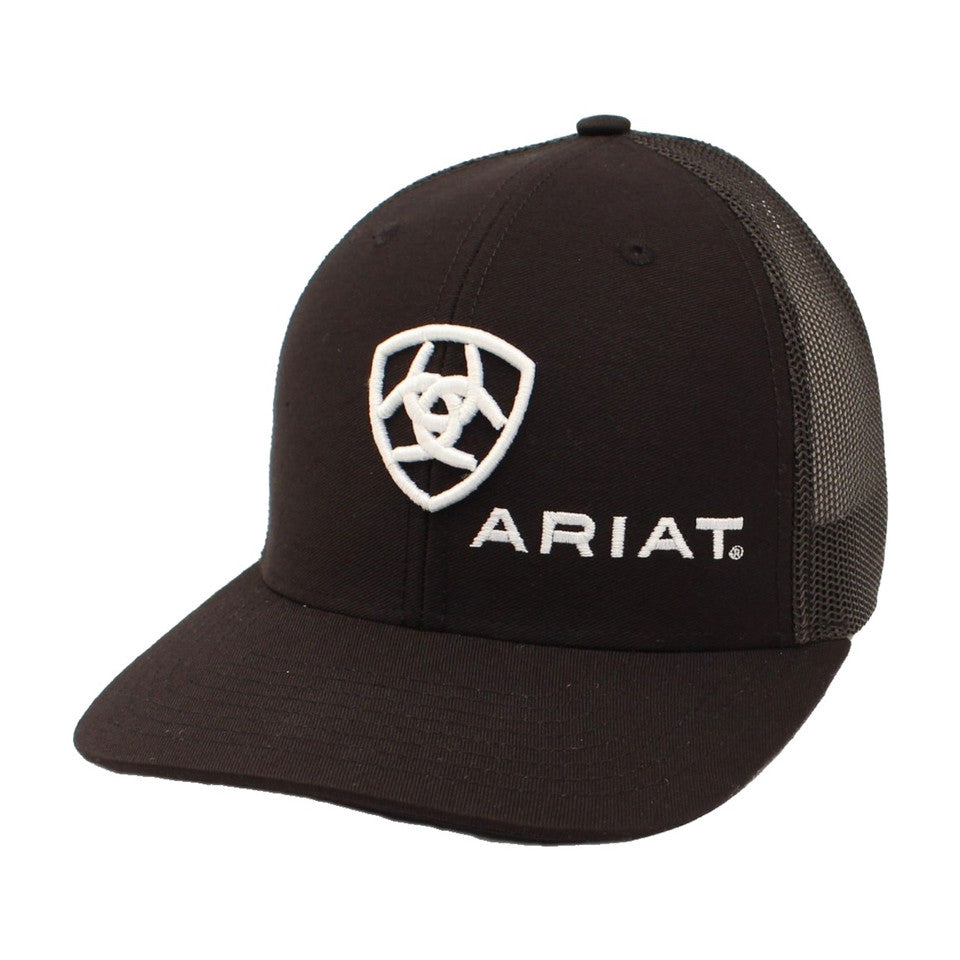 Ariat Signature Black White logo snapback - A300003001