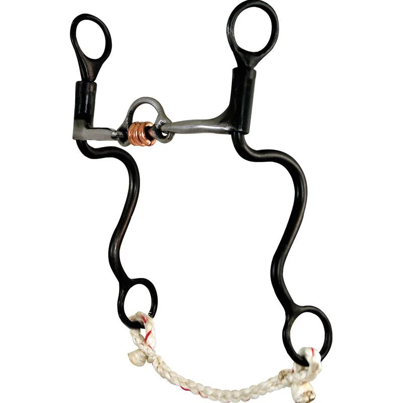 Dutton Bits 3-Piece Floating Hood with Copper Rollers Cavalry 8" Cheek Bit 07-122