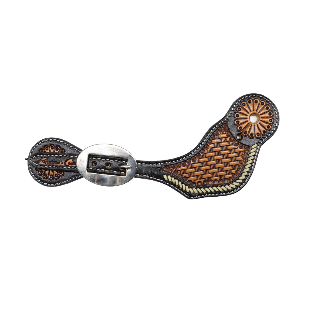 Professional's Choice Men's Buckstitch Basket Spur Strap