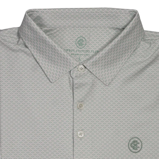 Men's Cowboy Country Club Light Green Diamondback Polo