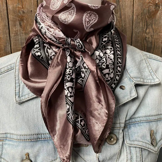 Rodeo Drive Two Tone Paisley Wild Rag/Scarf - WR2557