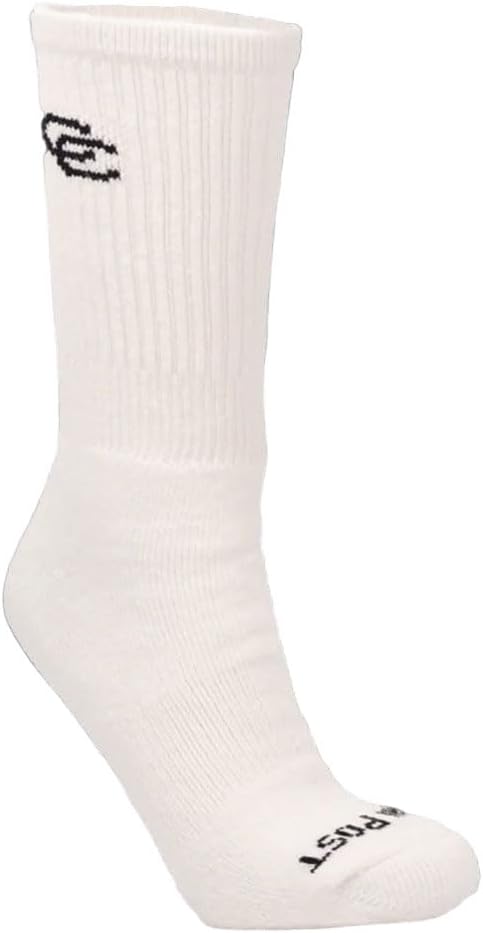 Men's Dan Post Cowboy Certified White Crew Socks