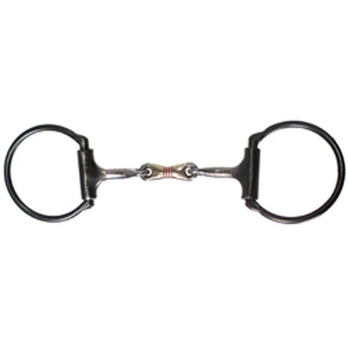 Dutton Bits Three Piece Dog Bone Sweet Iron Smooth Bars D-RIng Snaffle - 43-19