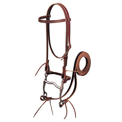 Weaver Horse Bridle 5/8" Burgundy