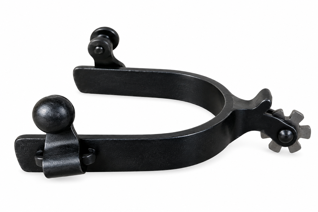 Dutton Calf Roper Spur – 1" Shank, 5/8" w/ Chap Guard