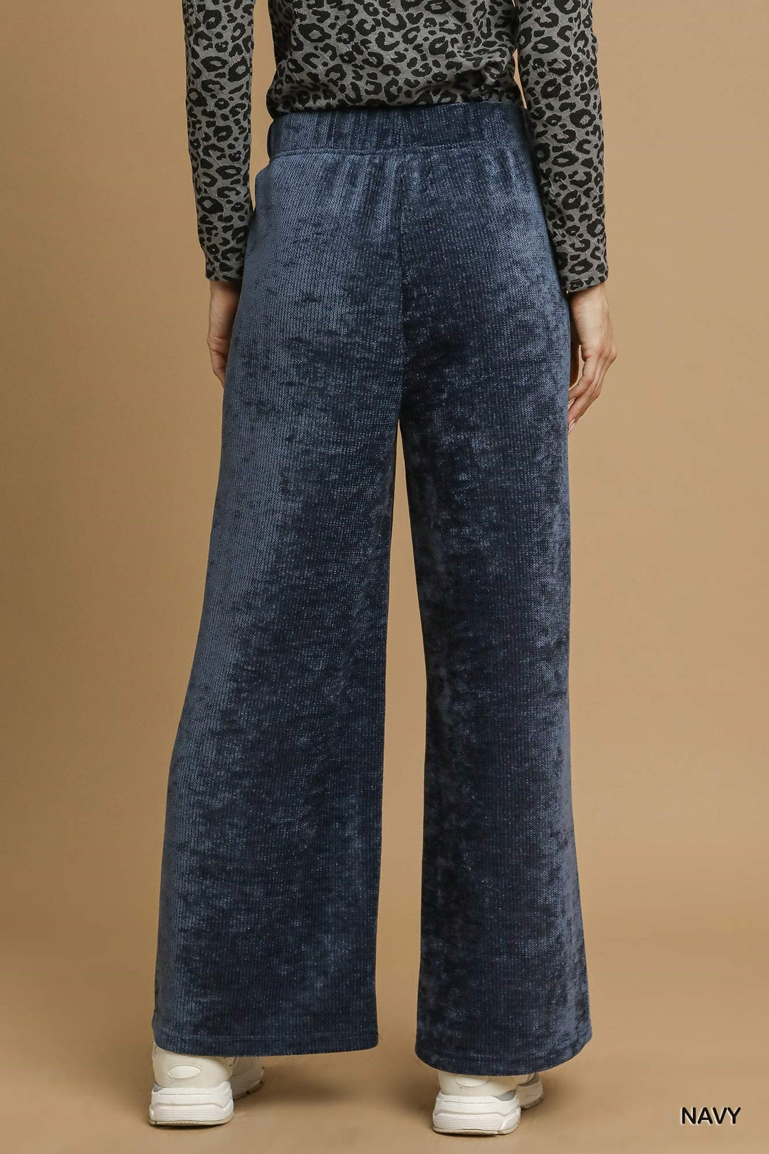 Ladies Umgee Pullover Poncho Top & Luxeknit Wide Leg Pant Set - K9049