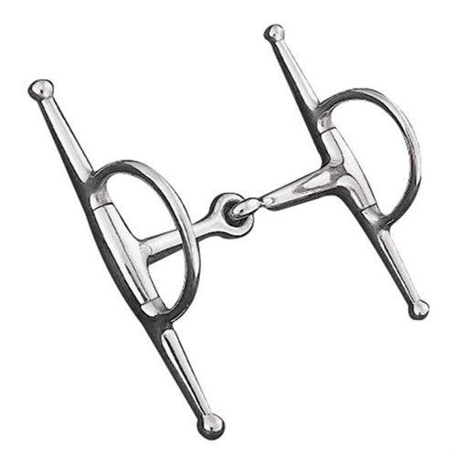 Weaver Full Cheek Snaffle Bit, 5" Eggbutt Mouth