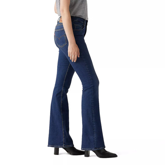Ladies Levi 726 High-rise Eternal Indigo Dark Wash Flare Jeans