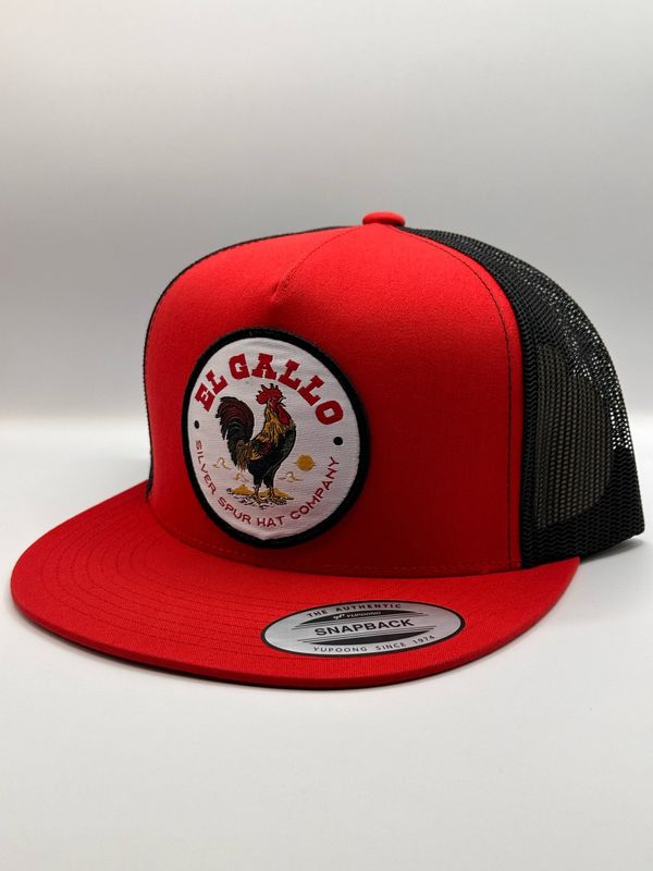Silver Spur Hat Co. El Gallo Red/Black Snapback