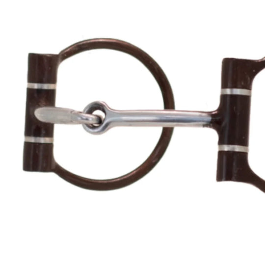 Partrade Cowboy Tack Tyler Magnus Smooth Dee Ring Snaffle Bit