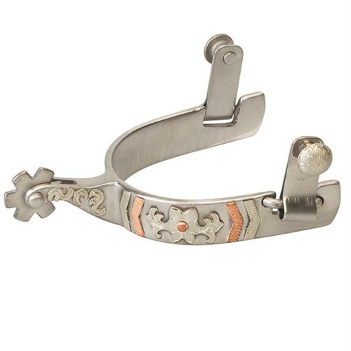 Weaver Spurs Ladies 3/4" Spur with Floral Design