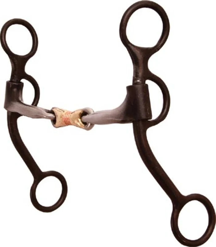 Dutton Bit 3 Piece Dog Bone Smooth Bar Short Sank Swept Back Cheek CC-19