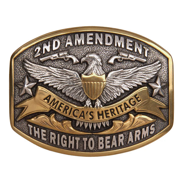 And West 2nd Amendment, The Right to Bear Arms Buckle - 707