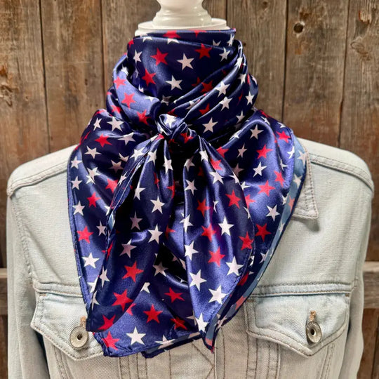 Rodeo Drive Red, White & Blue USA Star Wild Rag - WR3463