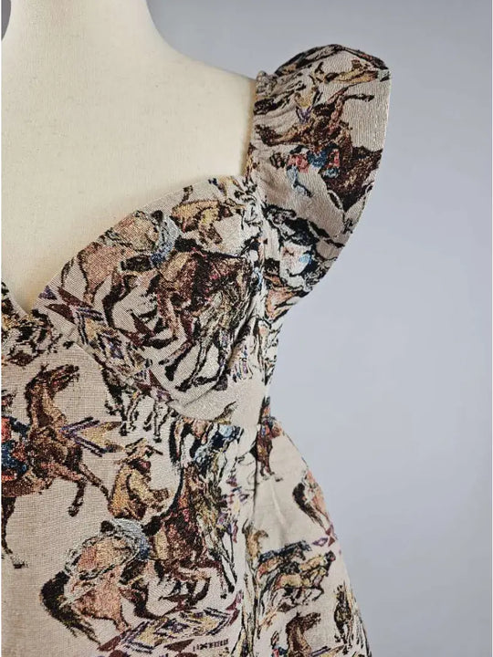 Merigold Kiss Buckaroo Velvet Ribbon Dress - MK693
