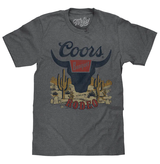 Tee Luv Coors Banquet Rodeo Desert T-Shirt - 73205