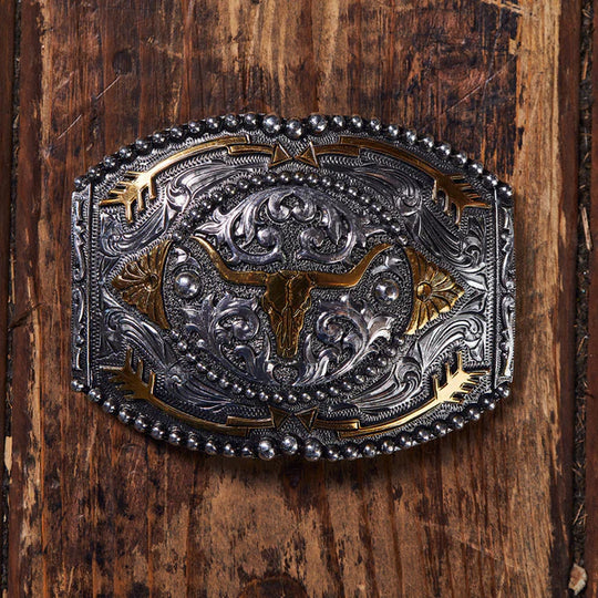 And West Longhorn with Arrows Buckle - 739