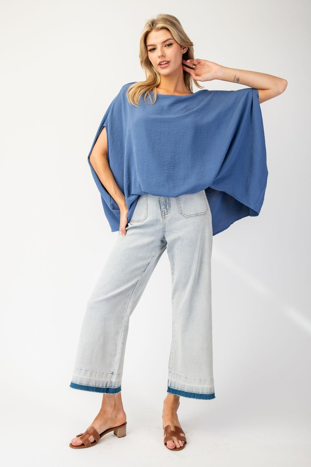 Ladies EESOME Solid Dolman Sleeve Top - TK54530