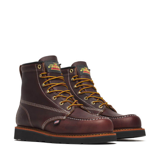 Men's Thorogood American Heritage - 6" Black Walnut Moc Toe with Black Wedge - 814-4266