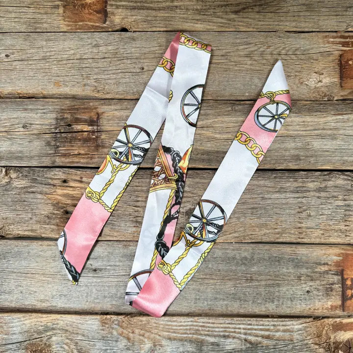 Rodeo Drive Pink Western Skinny Mini Wild Rag Cowgirl Necktie - TW321