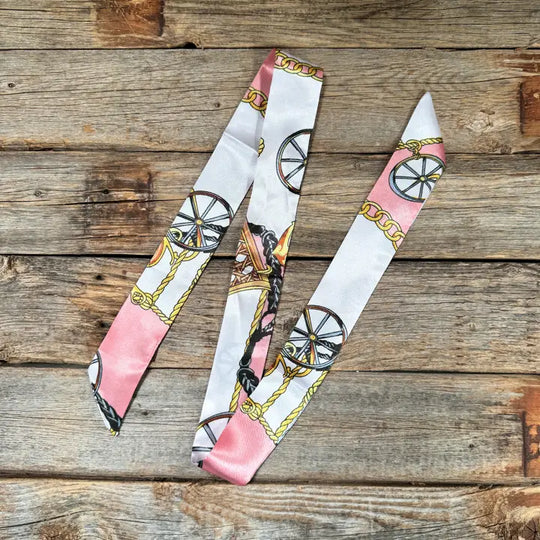 Rodeo Drive Pink Western Skinny Mini Wild Rag Cowgirl Necktie - TW321