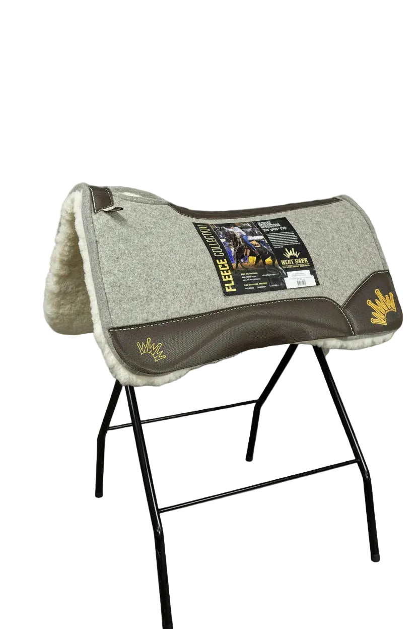 Best Ever Pads The Fleece Crown Embroidered Saddle Pad - 32"x32" 1"