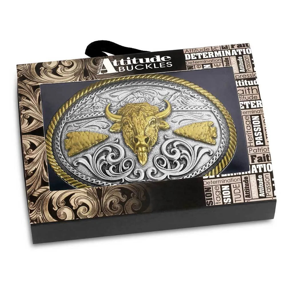 Montana Silversmiths Buffalo Ridge Buckle - A1066P
