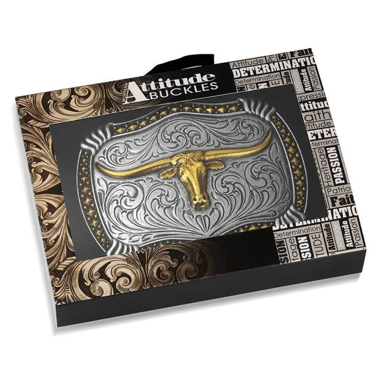 Montana Silversmiths Longhorn Legacy Buckle - A1072P