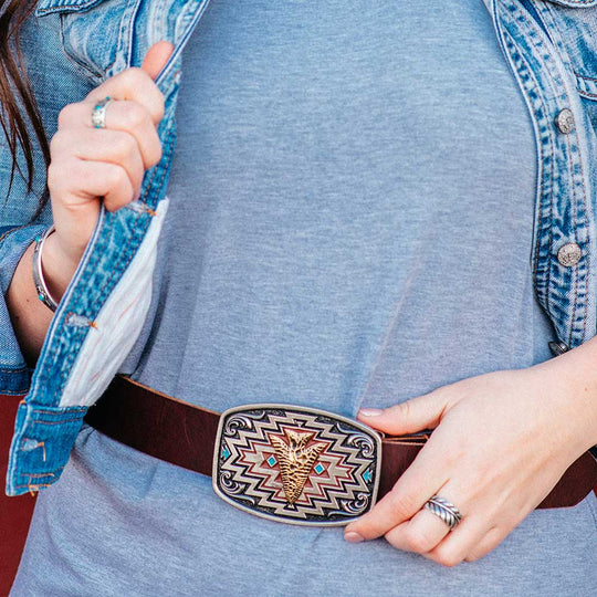 Montana Silversmiths Radiating Center of it All Arrow Belt Buckle - A872